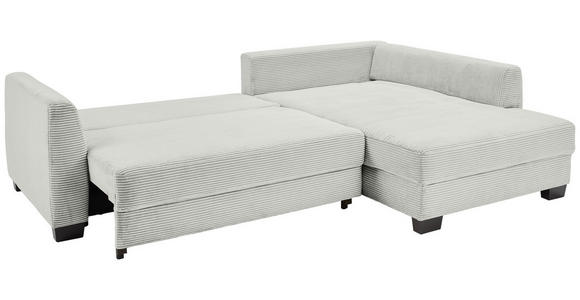 ECKSOFA in Cord Naturfarben  - Schwarz/Naturfarben, KONVENTIONELL, Holz/Textil (267/181cm) - Carryhome