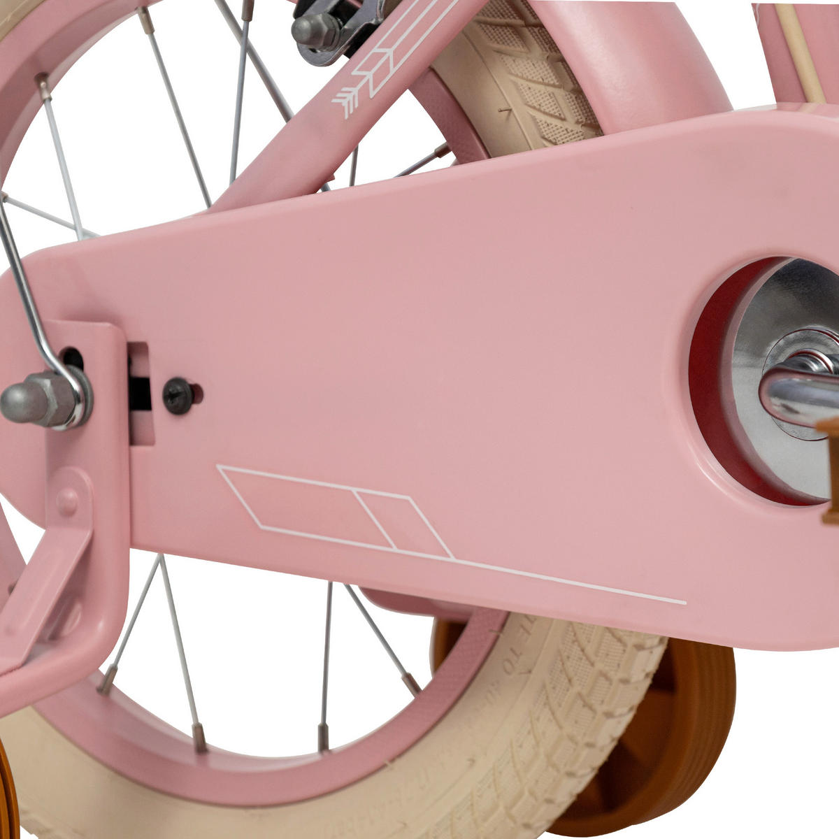 KINDERFAHRRAD 14 Zoll  - Pink, Basics, Metall (46,5/68/91cm)