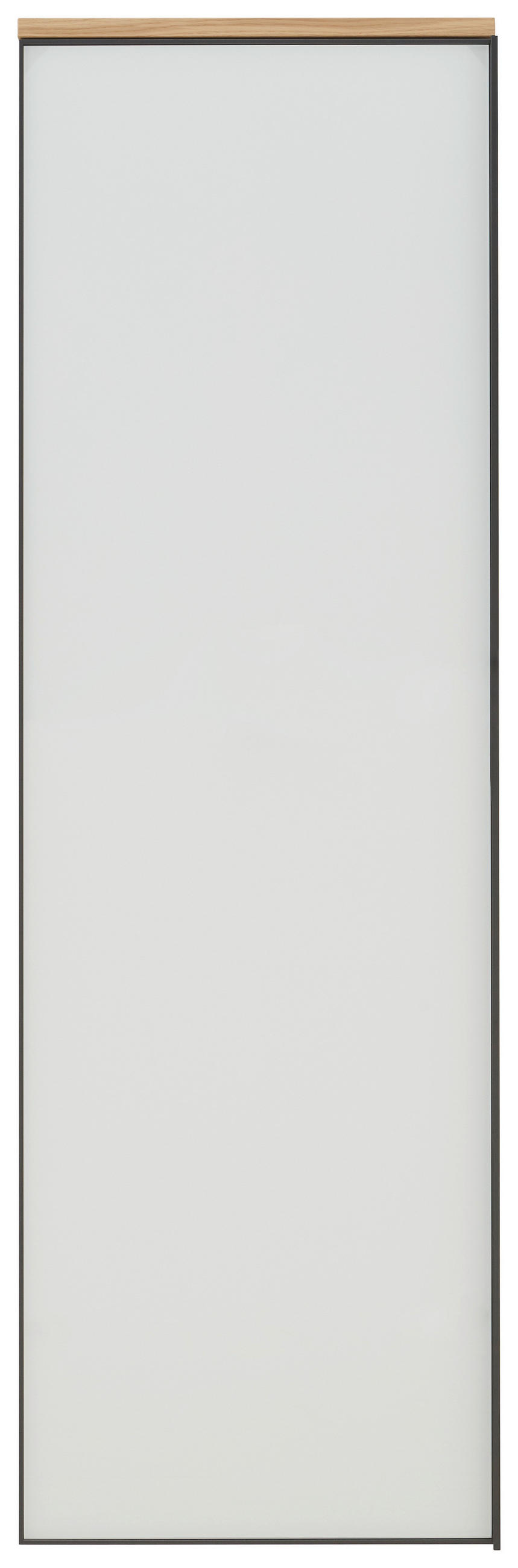 GARDEROBENSCHRANK  in 54/170/31 cm  - Weiss/Eichefarben, Design, Glas/Holz (54/170/31cm) - Dieter Knoll