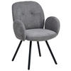 ARMLEHNSTUHL  in Eisen Chenille  - Schwarz/Grau, LIFESTYLE, Holz/Textil (60/87/65cm) - Livetastic