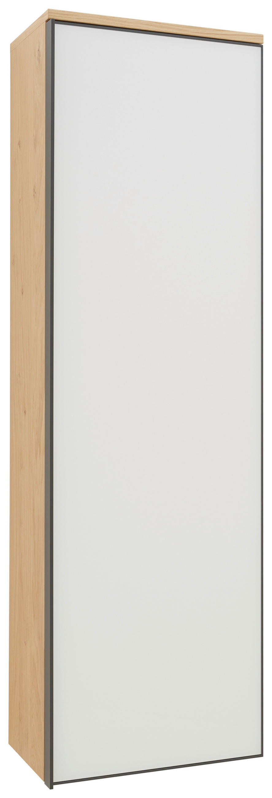 GARDEROBENSCHRANK  in 54/170/31 cm  - Eichefarben/Anthrazit, Design, Glas/Holz (54/170/31cm) - Dieter Knoll
