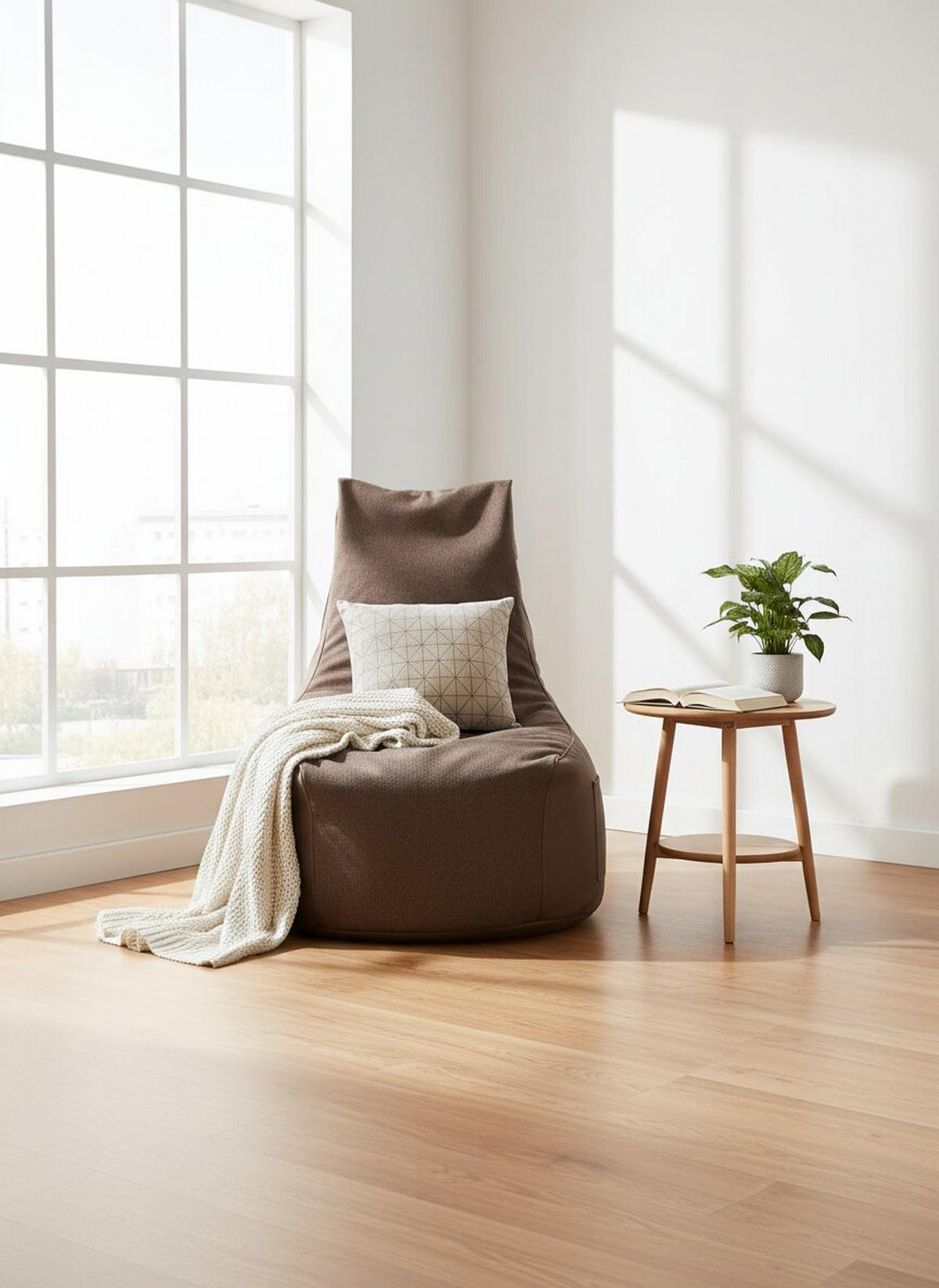 SITZSACK 270 l  - Braun, Design, Textil (85/100/85cm)
