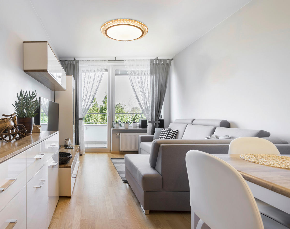 LED-DECKENLEUCHTE 48/6,5 cm   - Goldfarben, KONVENTIONELL, Kunststoff/Metall (48/6,5cm) - Näve