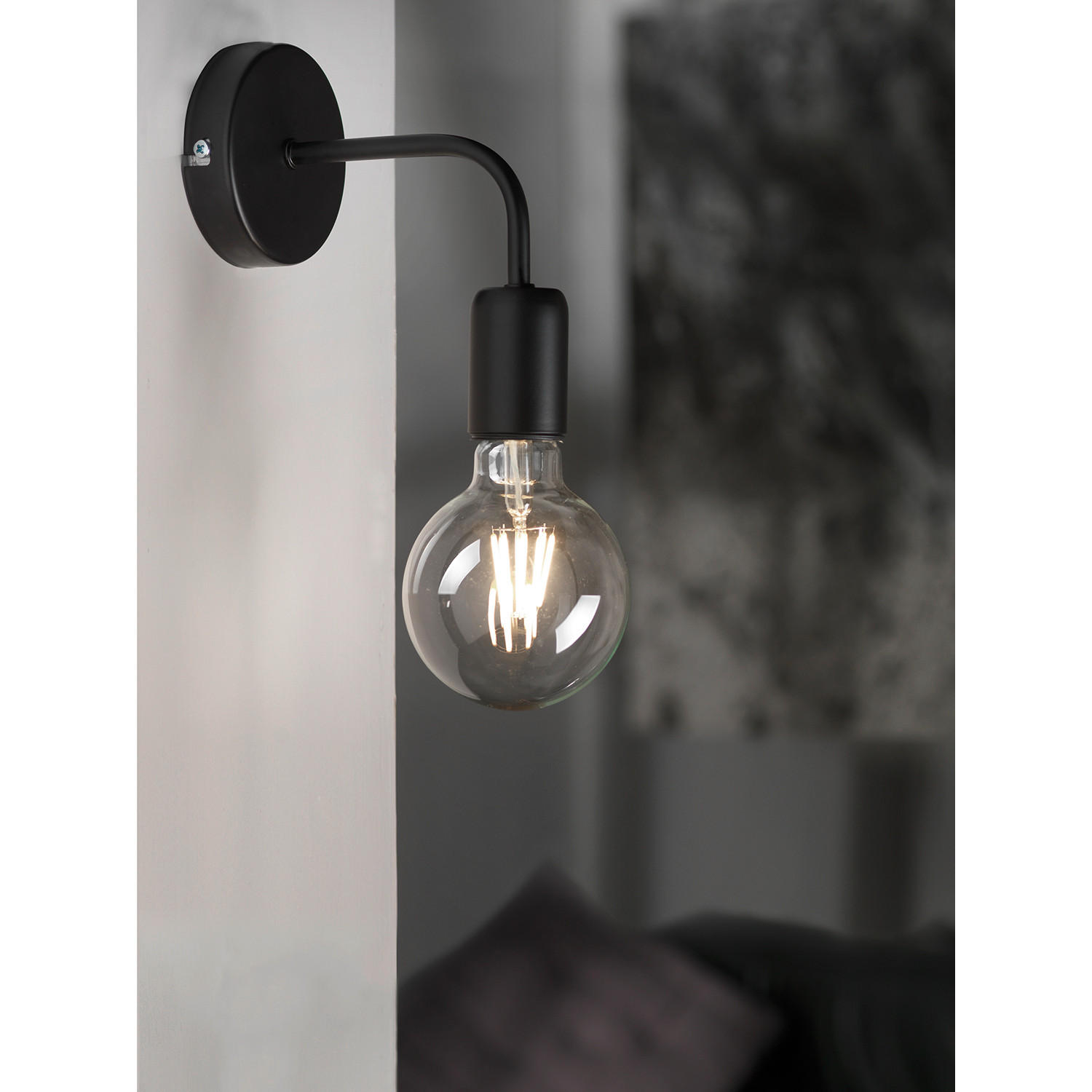 WANDLEUCHTE 10/16/15 cm   - Schwarz, KONVENTIONELL, Metall (10/16/15cm)