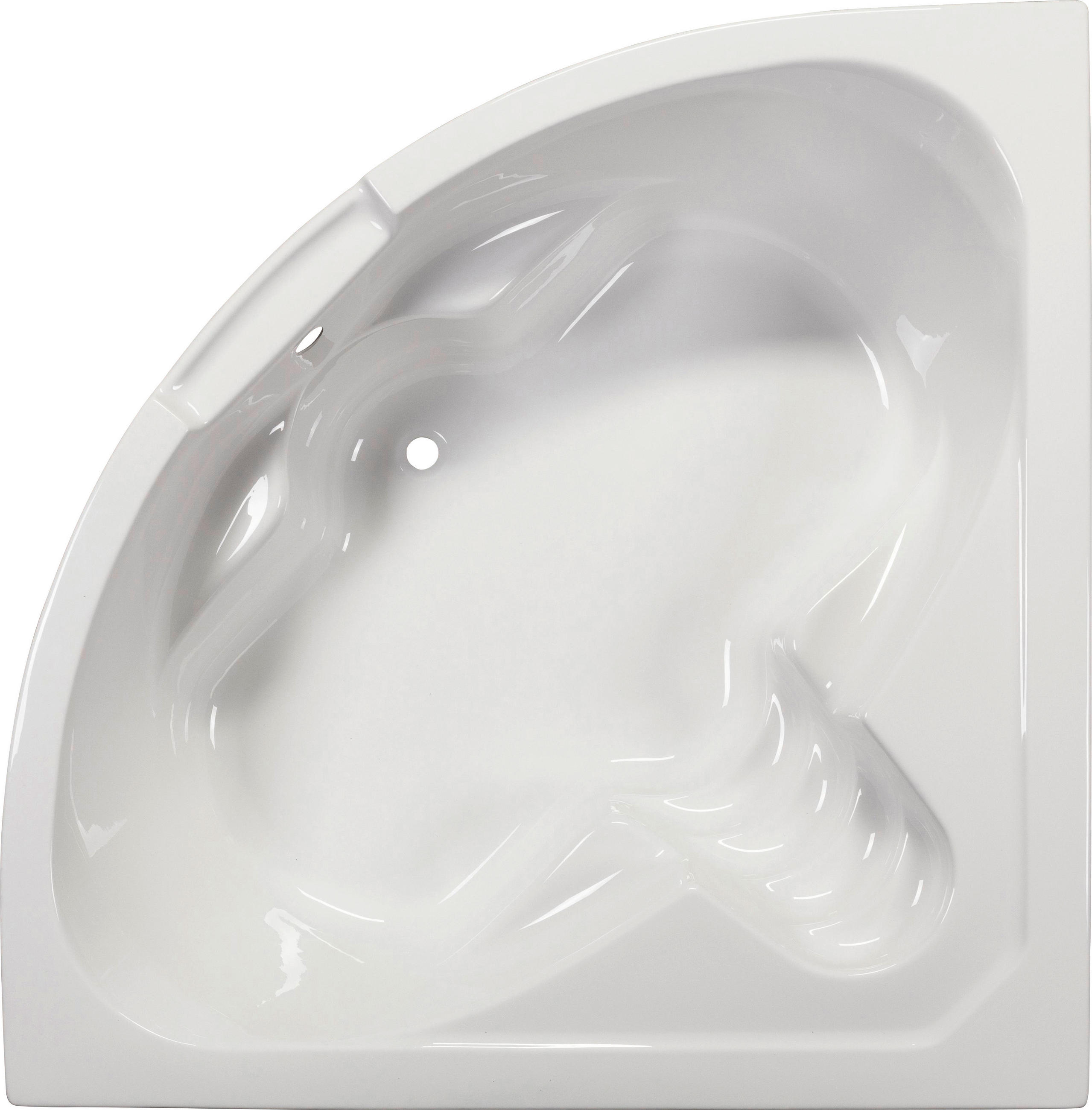 BADEWANNE Wandmontage  150/150/47,5 cm  - Weiß, KONVENTIONELL, Kunststoff (150/150/47,5cm)