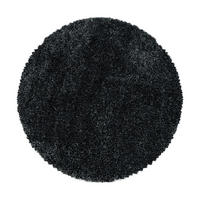 PREPROGA Z VISOKIM FLOROM Fluffy 3500 Athrazit   tkano  antracit  - antracit, Basics, tekstil (200cm)