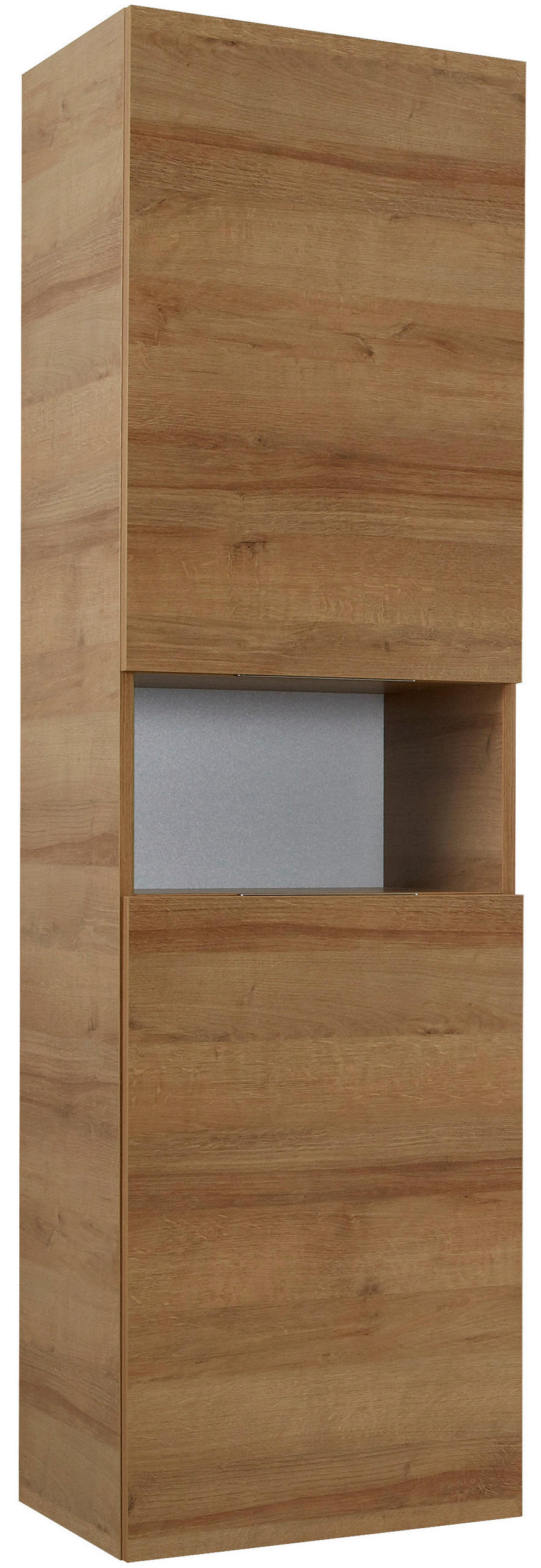 HOCHSCHRANK 45/168/43 cm  - Eichefarben, Design, Glas/Holzwerkstoff (45/168/43cm) - Sadena