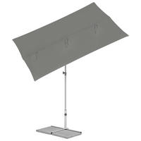 SONNENSCHIRM  195/140 cm  - Platinfarben/Grau, KONVENTIONELL, Metall (195/140cm) - Suncomfort by Glatz
