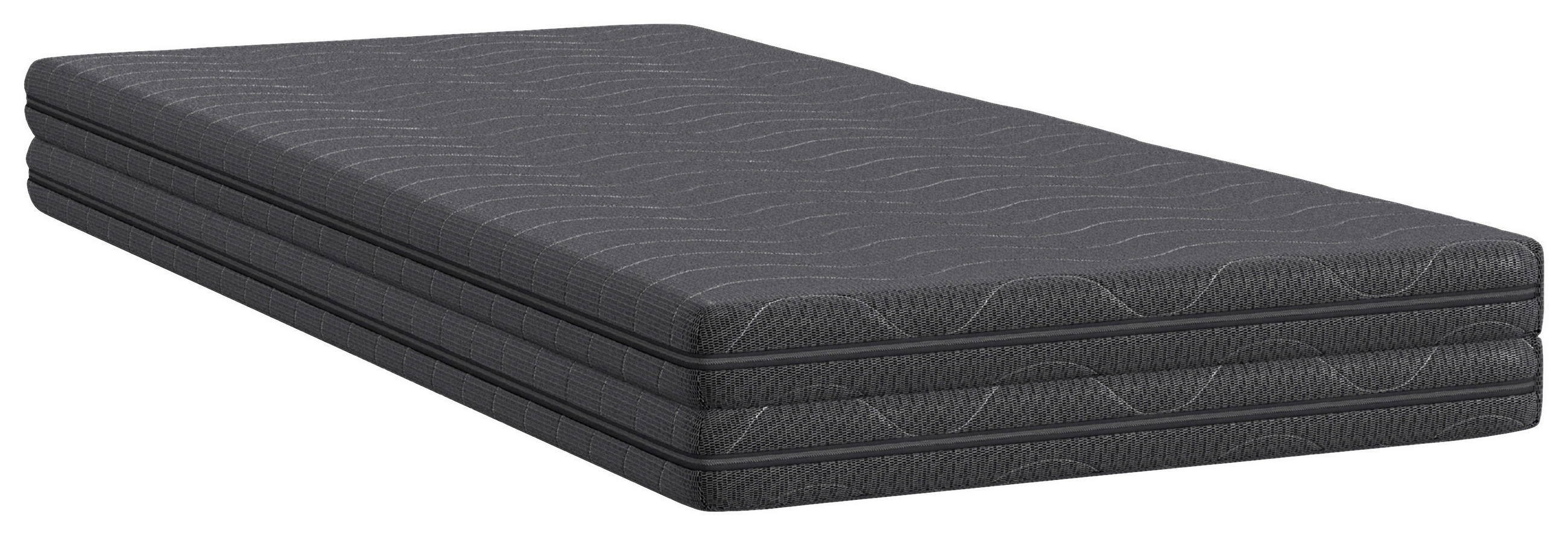 FALTMATRATZE 90/180/200 cm  - Anthrazit, Basics, Textil (90/180/200cm) - Carryhome