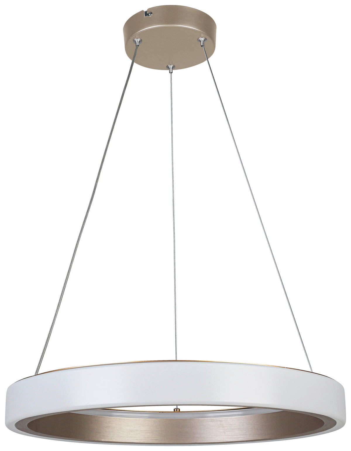 HÄNGELEUCHTE 50/120 cm   - Weiß/Cappuccino, Trend, Kunststoff/Metall (50/120cm) - Collet's Monde