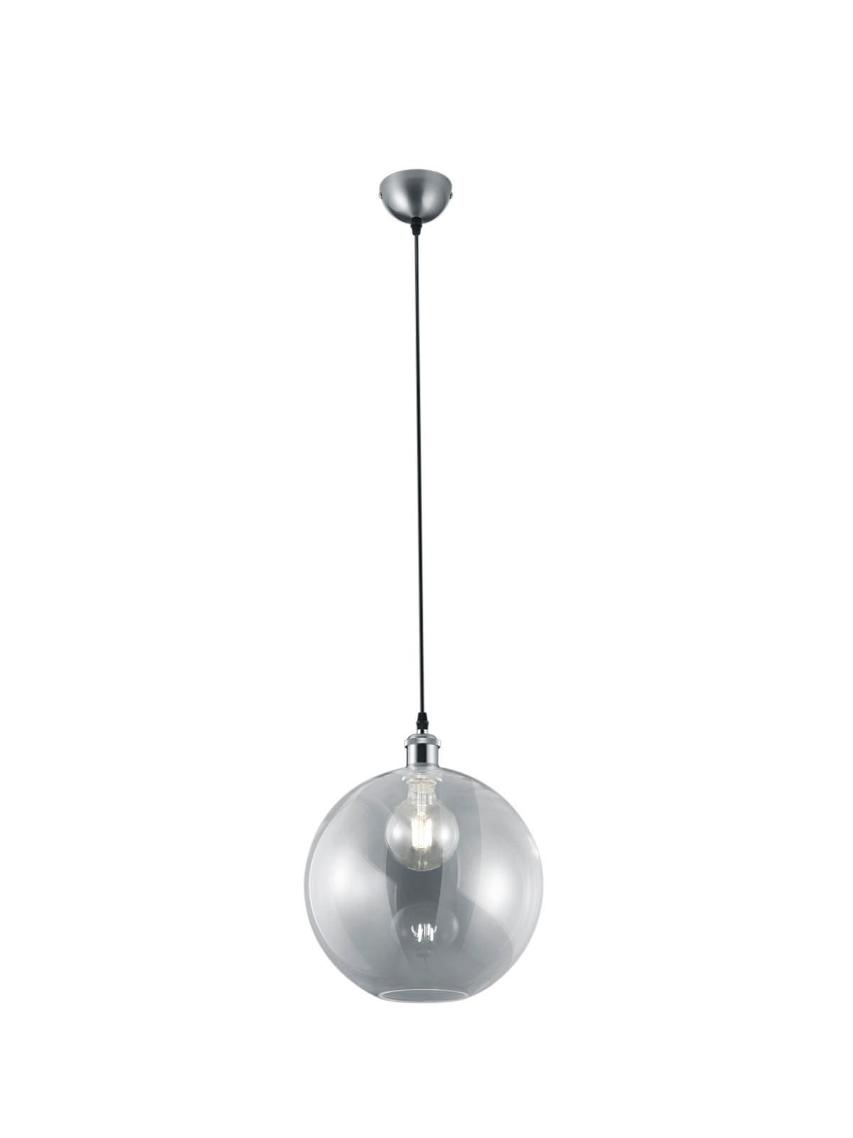 VISILICA 30/150 cm - prozirna/boja nikla, Trendi, staklo/metal (30/150cm)