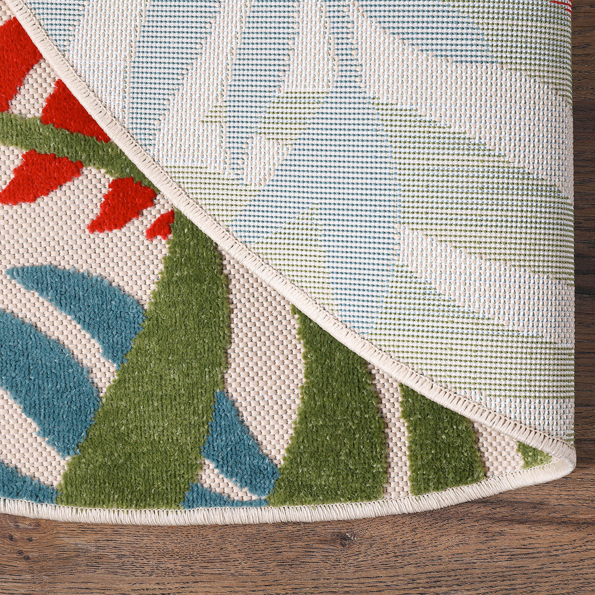 TEPIH ZA UNUTAR./VANJ. UPORAB  120 cm  višebojno  Floral  - višebojno, Lifestyle, tekstil/plastika (120cm)