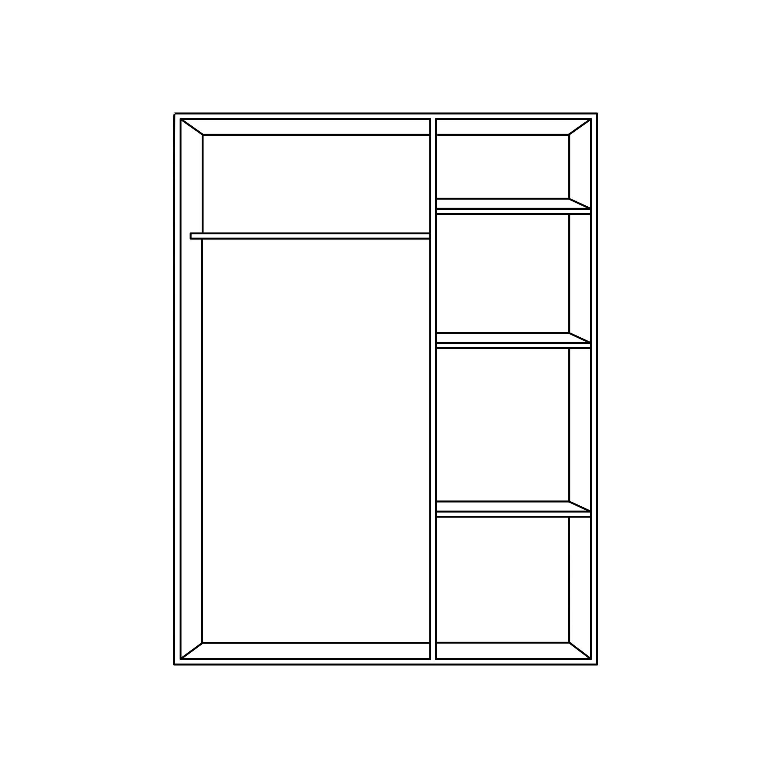 KLEIDERSCHRANK 3-türig Kiefer massiv Weiß, Kieferfarben - Weiß/Kieferfarben, Design, Holz/Metall (195/199/62cm) - Carryhome