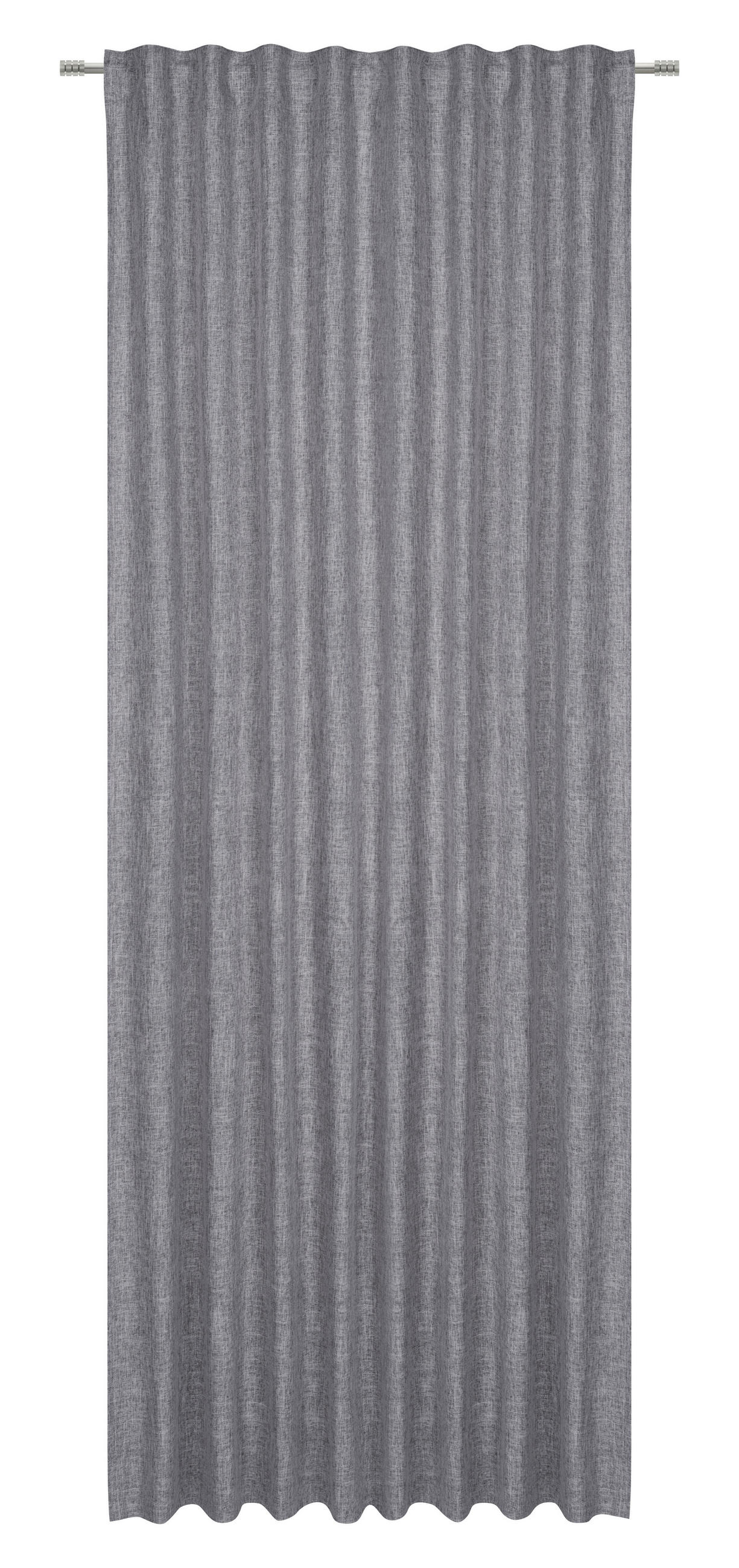 VERDUNKELUNGSVORHANG - Grau, Basics, Textil (135/245cm) - Esposa