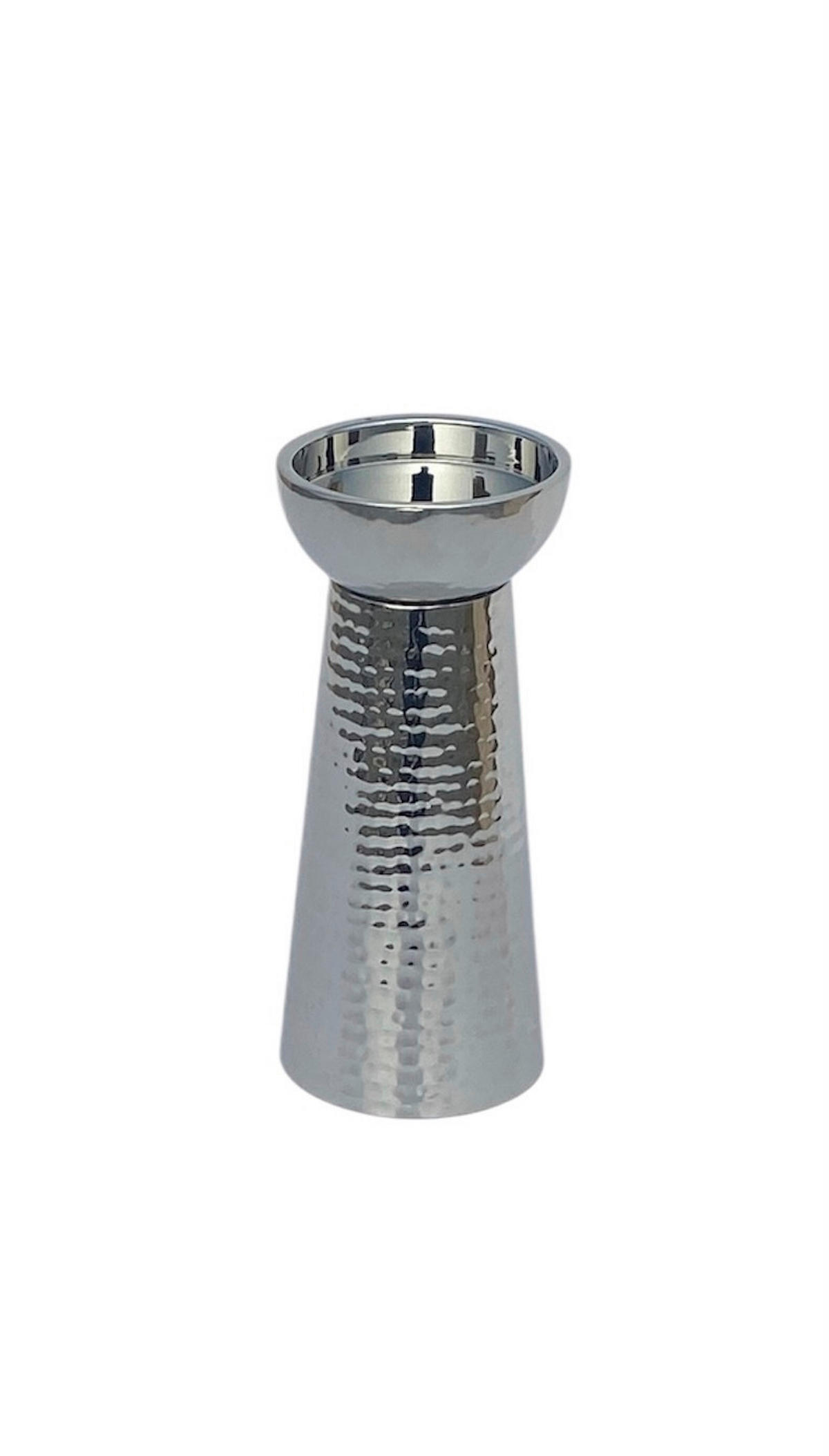 KERZENHALTER - Silberfarben, Design, Metall (10/23cm) - Ambia Home