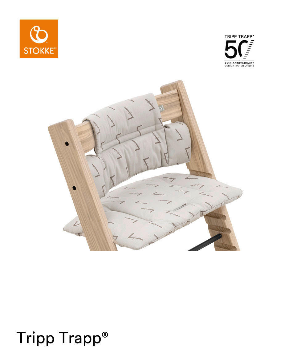 HOCHSTUHLEINLAGE Tripp Trapp  - Grau, Basics, Textil (28/21/7cm) - Stokke