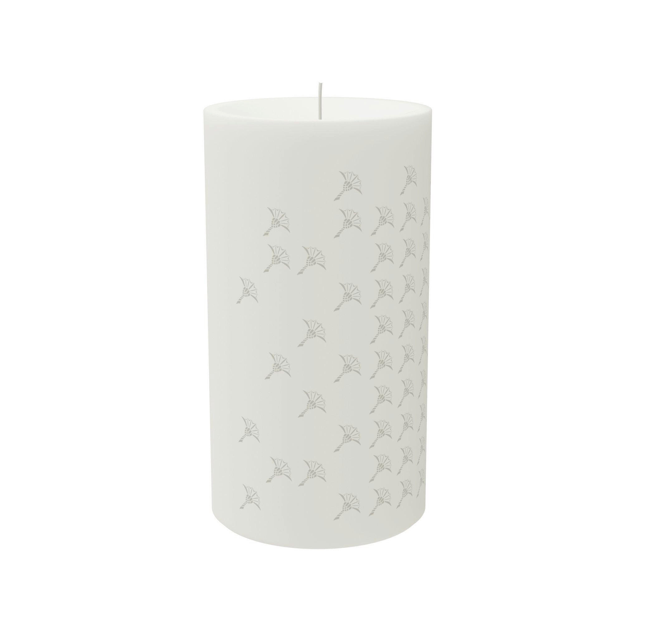 STUMPENKERZENSET  - Weiß, Design, Naturmaterialien (8/15cm) - Joop!
