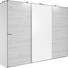 SCHWEBETÜRENSCHRANK in Weiß, Eichefarben - Eichefarben/Alufarben, Design, Holzwerkstoff (270/210/65cm) - Carryhome SCHWEBETÜRENSCHRANK in Weiß, Eichefarben - Eichefarben/Alufarben, Design, Holzwerkstoff (270/210/65cm) - Carryhome