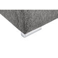 ECKSOFA in Mikrofaser Grau  276/193 cm  - Chromfarben/Grau, MODERN, Kunststoff/Textil (276/193cm) - Hom`in