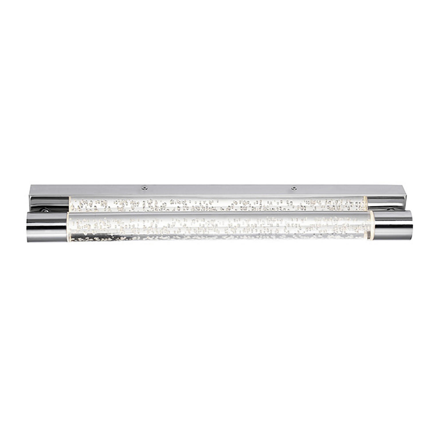 BADEZIMMER-WANDLEUCHTE 50/6/8 cm   - Chromfarben, Basics, Kunststoff/Metall (50/6/8cm)
