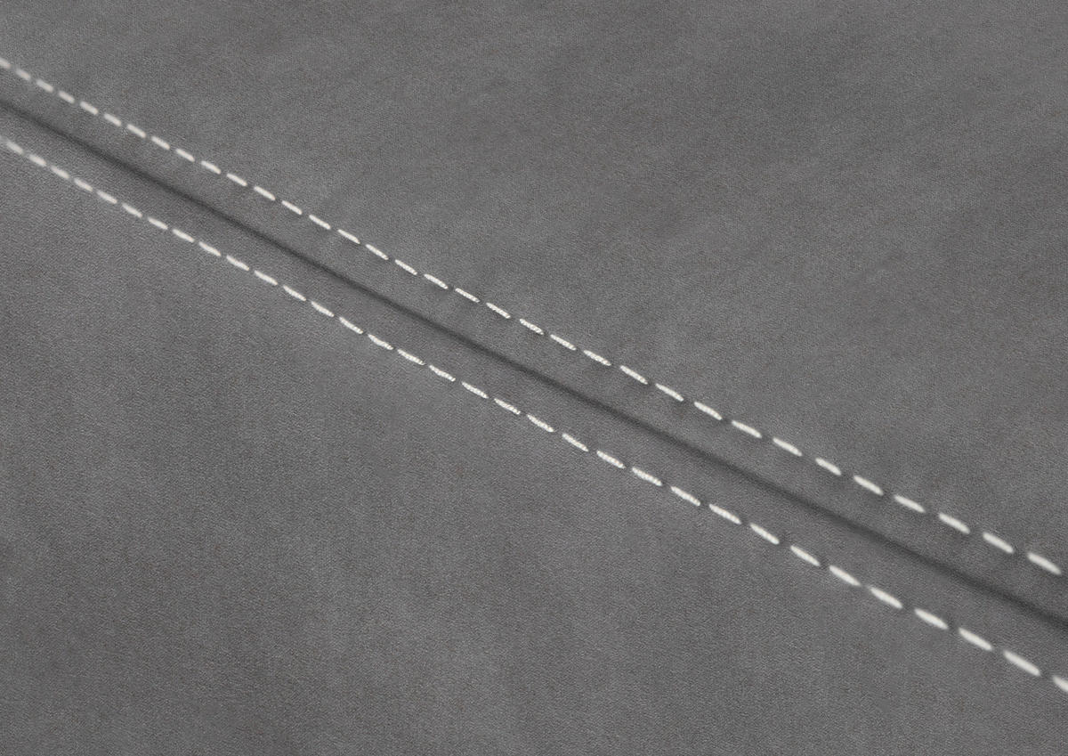 ECKSOFA  in Mikrofaser Grau  223/275 cm  - Beige/Alufarben, KONVENTIONELL, Textil/Metall (223/275cm) - Beldomo Comfort