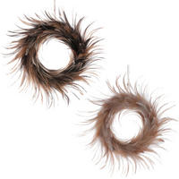 DEKORAČNÍ PERA - hnědá, Lifestyle, přírodní materiály (20/4/20cm)