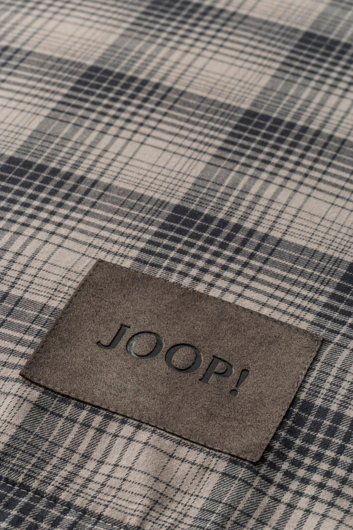 BETTWÄSCHE Soft Checks Flanell 200/200 cm  - Taupe, KONVENTIONELL, Textil (200/200cm) - Joop!
