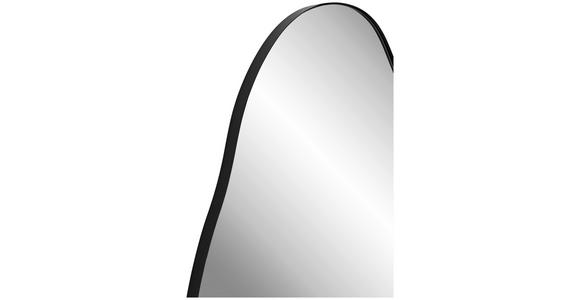 WANDSPIEGEL 76/129/2,5 cm in wellenförmig - Schwarz, Trend, Glas/Holzwerkstoff (76/129/2,5cm) - Landscape