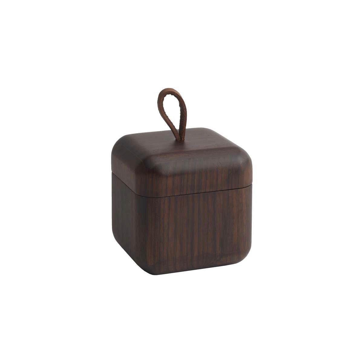 Aquanova Kosmetikdose Ebony Dunkelbraun 8x8x8 cm