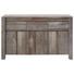 KOMMODE Braun, Grau - Braun/Grau, Trend, Holzwerkstoff (149/89/46cm) - Carryhome