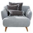 BIG SESSEL in Textil Dunkelgrau, Hellblau - Dunkelgrau/Naturfarben, Design, Holz/Textil (120 85 150cm) - Carryhome BIG SESSEL in Textil Dunkelgrau, Hellblau - Dunkelgrau/Naturfarben, Design, Holz/Textil (120 85 150cm) - Carryhome