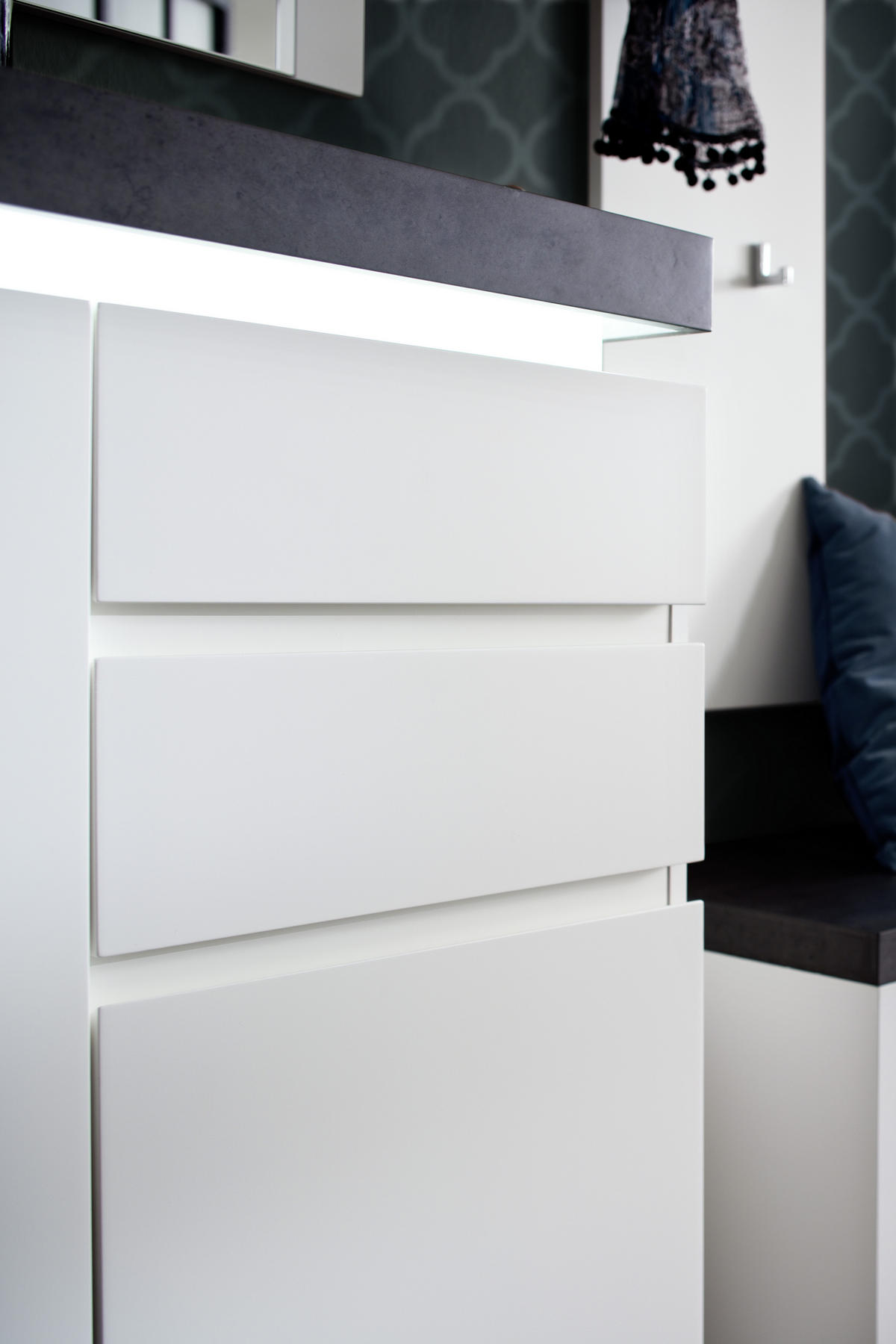 SCHUHSCHRANK  in 91/97/38 cm  - Weiss/Grau, Design, Holzwerkstoff (91/97/38cm) - Novel