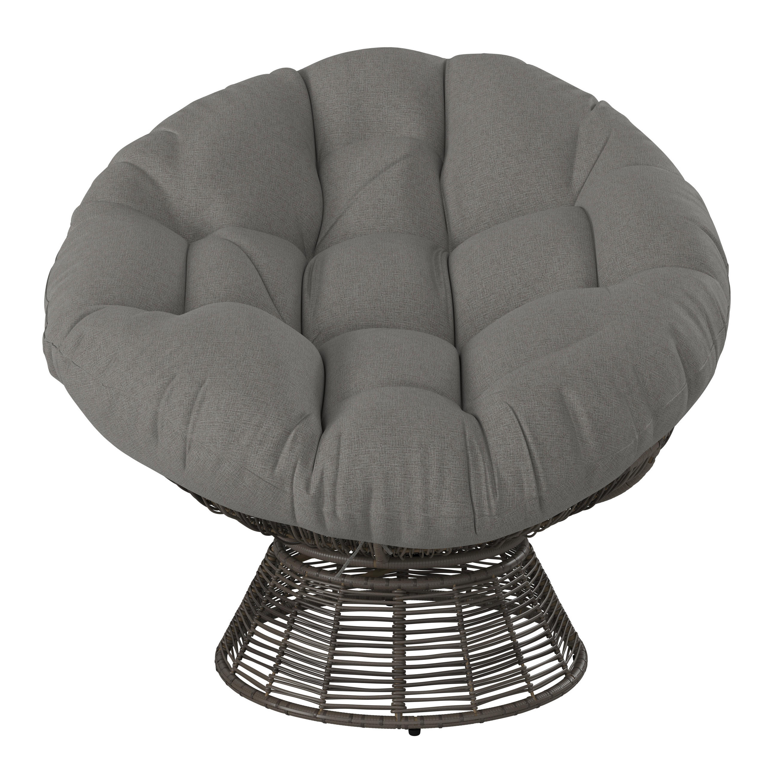 GARTEN-RELAXSESSEL 95/84/77 cm  - Braun/Grau, KONVENTIONELL, Kunststoff/Metall (95/84/77cm) - Ambia Garden