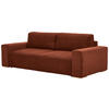 SCHLAFSOFA in Cord Kupferfarben  - Buchefarben/Schwarz, Konventionell, Holz/Kunststoff (255/86/123cm) - Livetastic