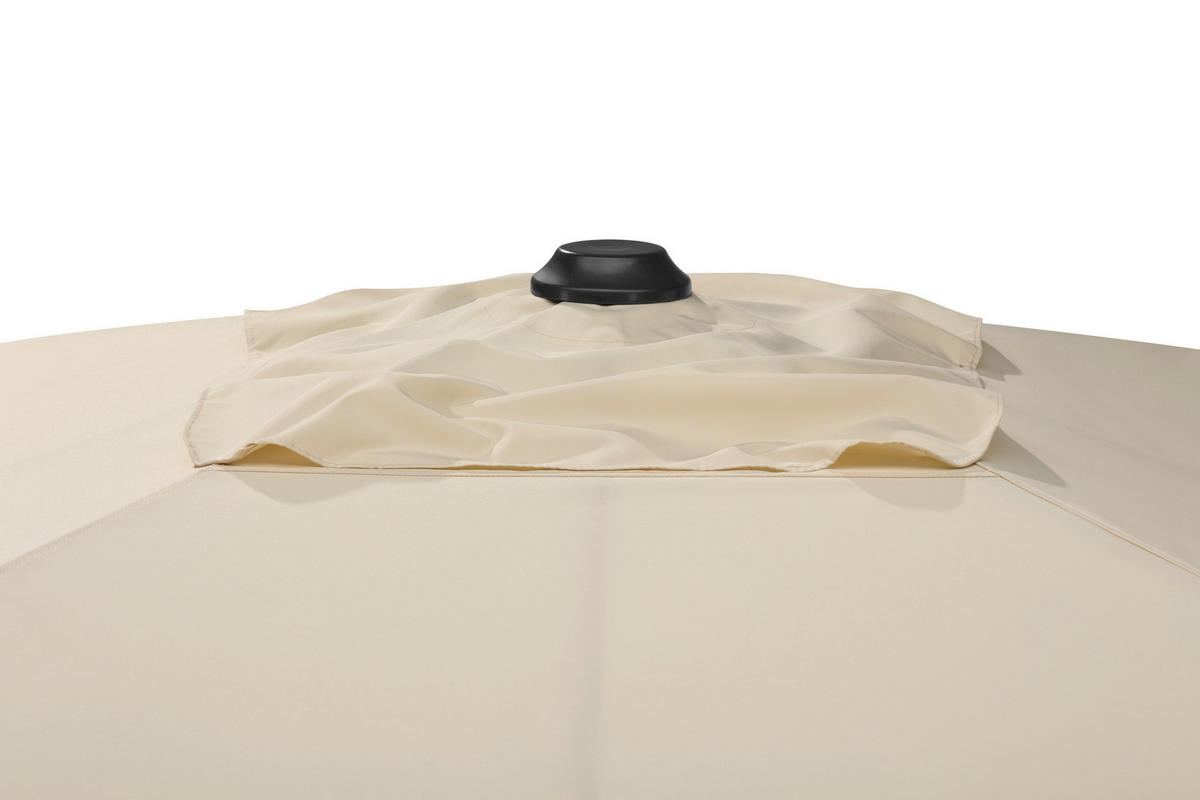 AMPELSCHIRM   - Anthrazit/Naturfarben, Basics, Textil/Metall (322/276/350x260cm) - Schneider