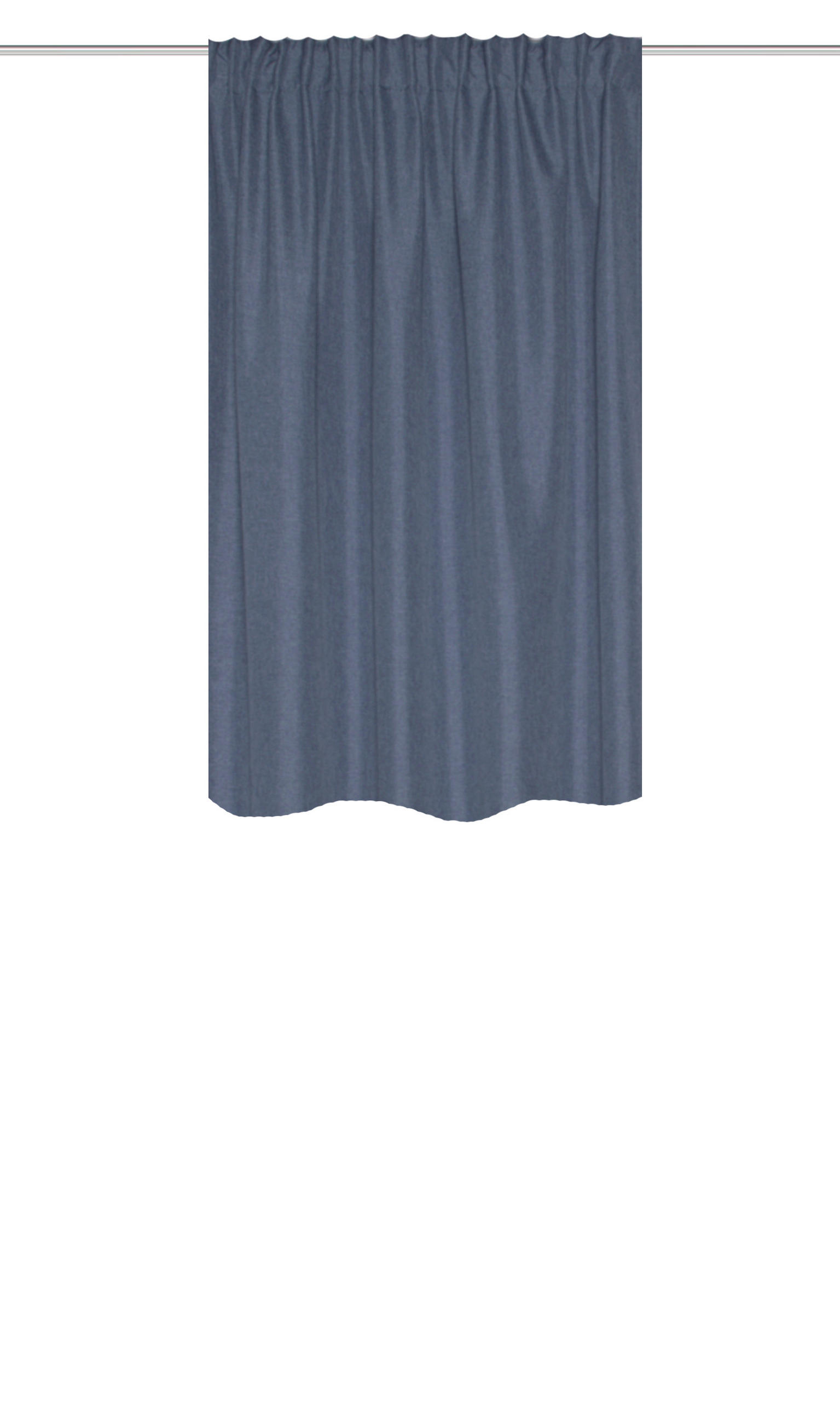 WÄRMESCHUTZVORHANG 135/145 cm - Blau, Basics (135/145cm) - Schmidt W. Gmbh