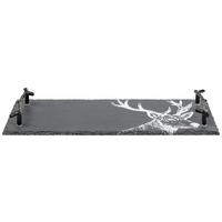DEKOTABLETT   35/15,5/3 cm   - Schwarz, Basics, Stein/Metall (35/15,5/3cm)