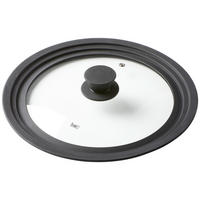 DECKEL  - Schwarz, Basics, Glas/Kunststoff (29,5cm) - Homeware Profession.