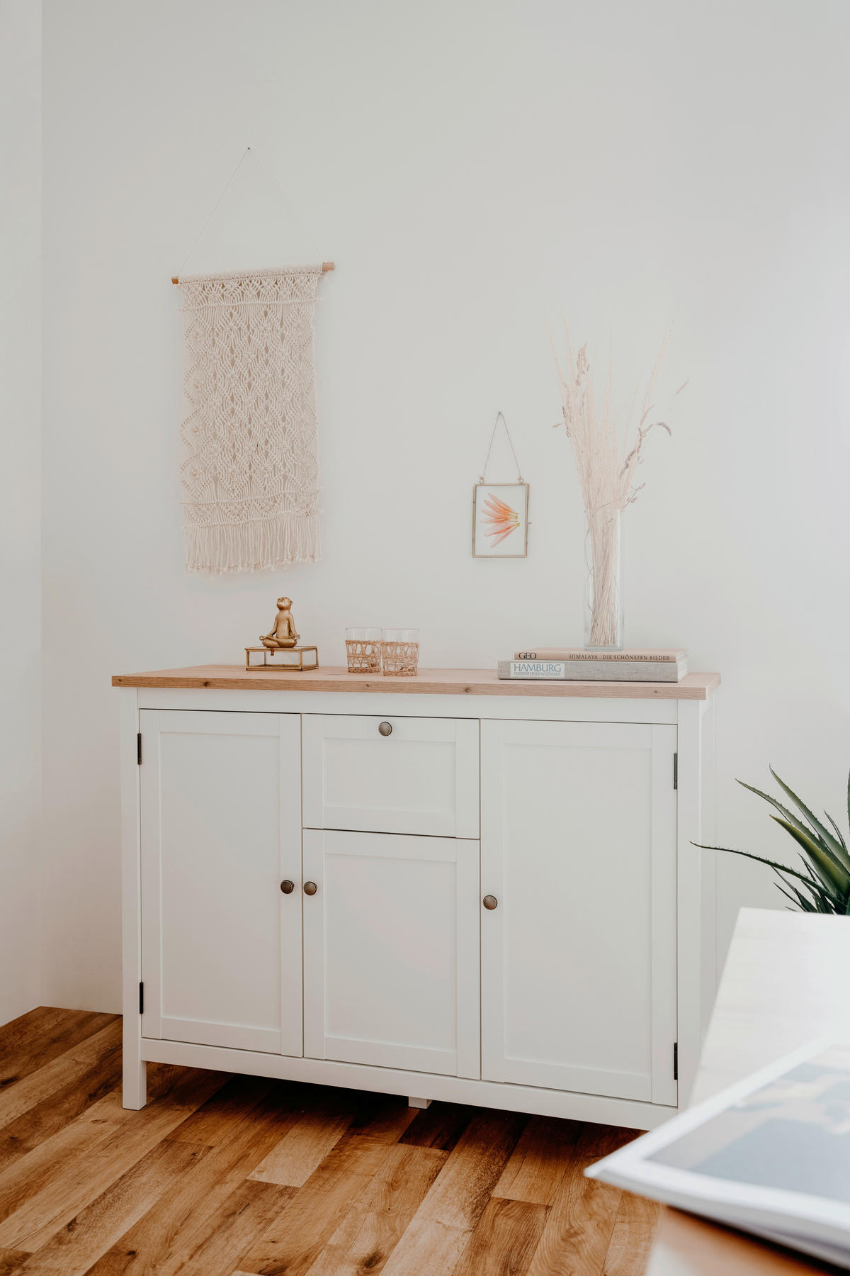 SIDEBOARD  in 120/90/40 cm  - Eichefarben/Weiß, KONVENTIONELL, Holzwerkstoff/Metall (120/90/40cm) - MID.YOU