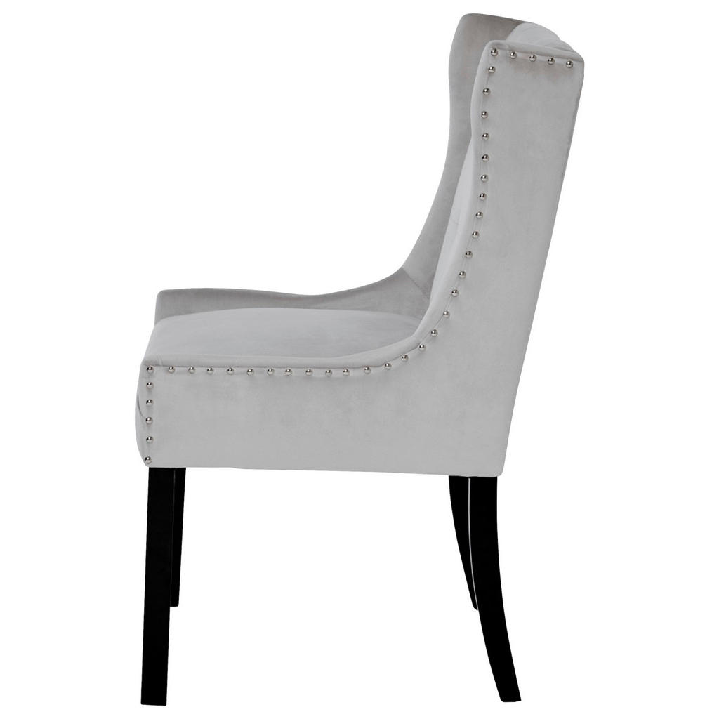 Thumbnail - Livetastic Stuhl, Schwarz, Silber, Holz, Textil, Eukalyptusholz, massiv, eckig, 57x64x99 cm, Esszimmer, Stühle, Esszimme...