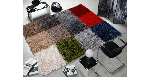 HOCHFLORTEPPICH 65/130 cm Rosemary Luxury Home Shaggy Multicolor  - Multicolor, Basics, Textil (65/130cm) - Novel