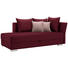 LIEGE in Textil Rot, Altrosa - Chromfarben/Rot, Design, Kunststoff/Textil (220/93/100cm) - Xora LIEGE in Textil Rot, Altrosa - Chromfarben/Rot, Design, Kunststoff/Textil (220/93/100cm) - Xora