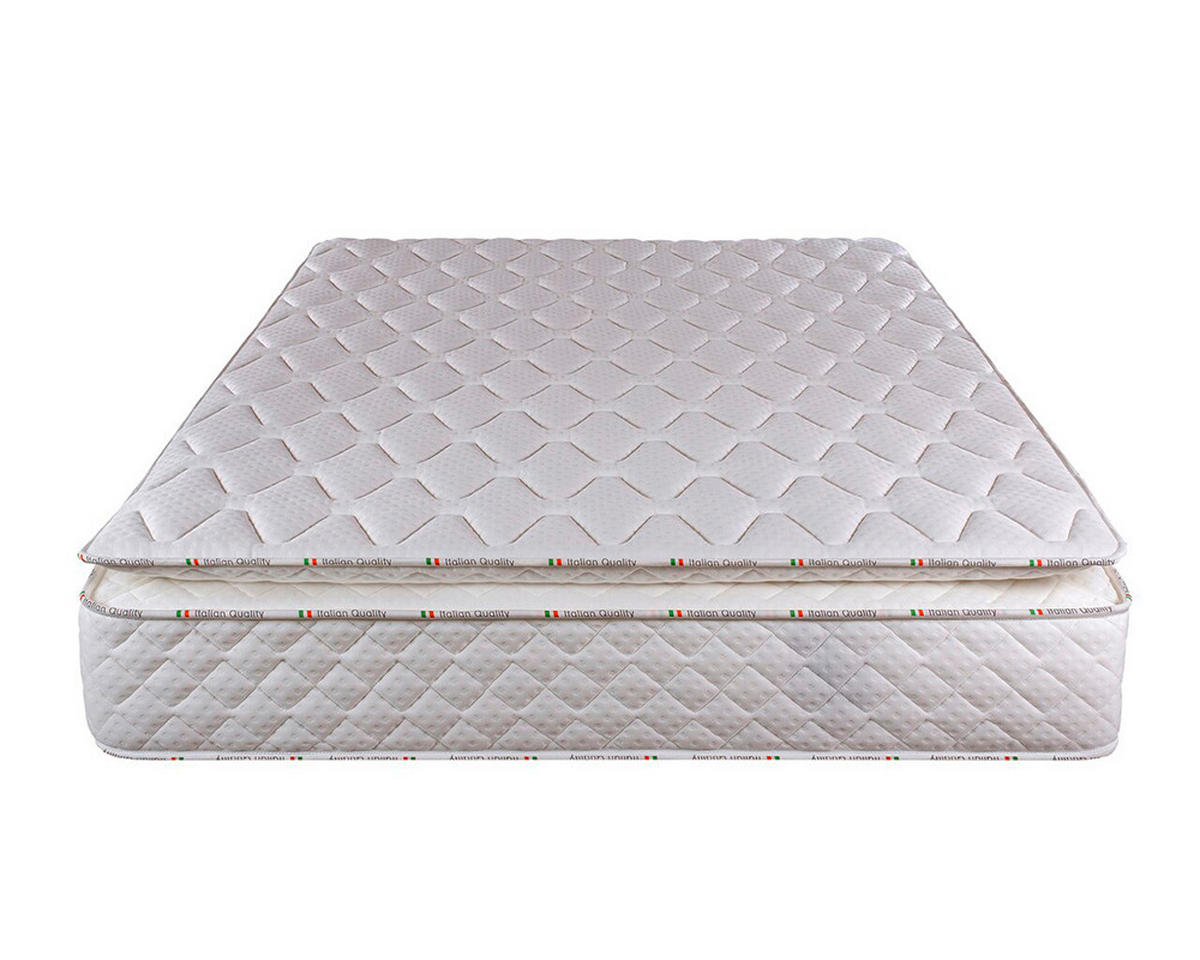 SALTEA CU ARCURI ÎMPACHETATE  - alb, Basics, textil (160/200cm)