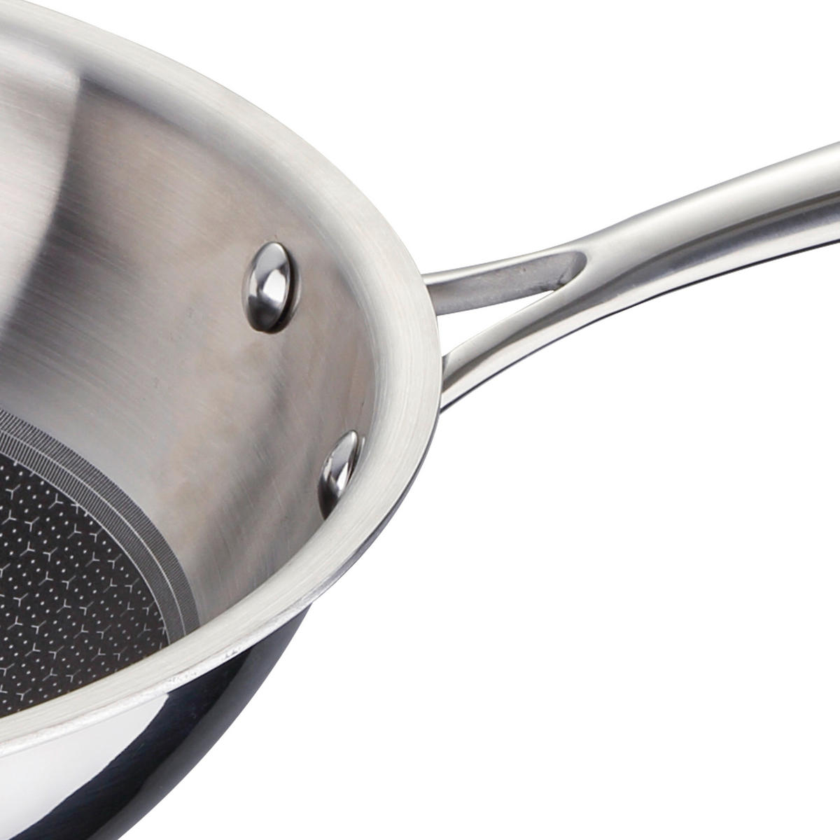 WOK  - Edelstahlfarben/Schwarz, Basics, Metall (53/29,5/9cm) - Masterpro