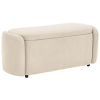 HOCKERBANK in Textil Beige  - Beige/Schwarz, Design, Kunststoff/Textil (114/47/42cm) - P & B
