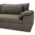 ECKSOFA  in Webstoff Graubraun  198/306 cm  - Graubraun/Schwarz, MODERN, Kunststoff/Textil (198/306cm) - Carryhome