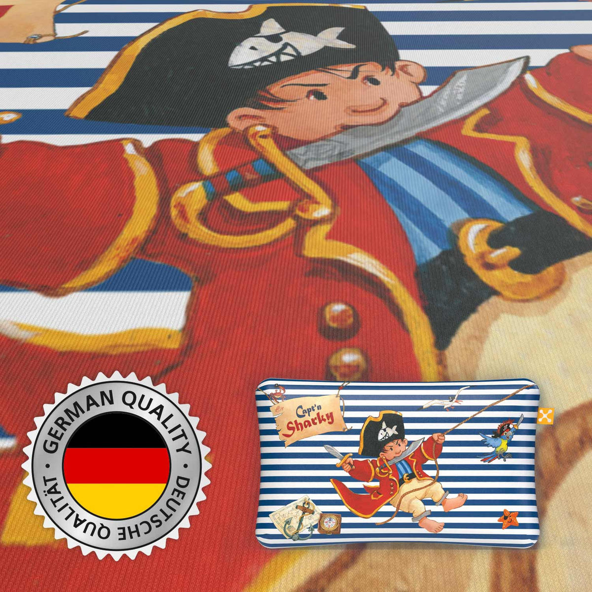 NACKENKISSENBEZUG COMFORT KIDS  - Blau/Weiß, Basics, Textil (50/32cm) - Smartsleep