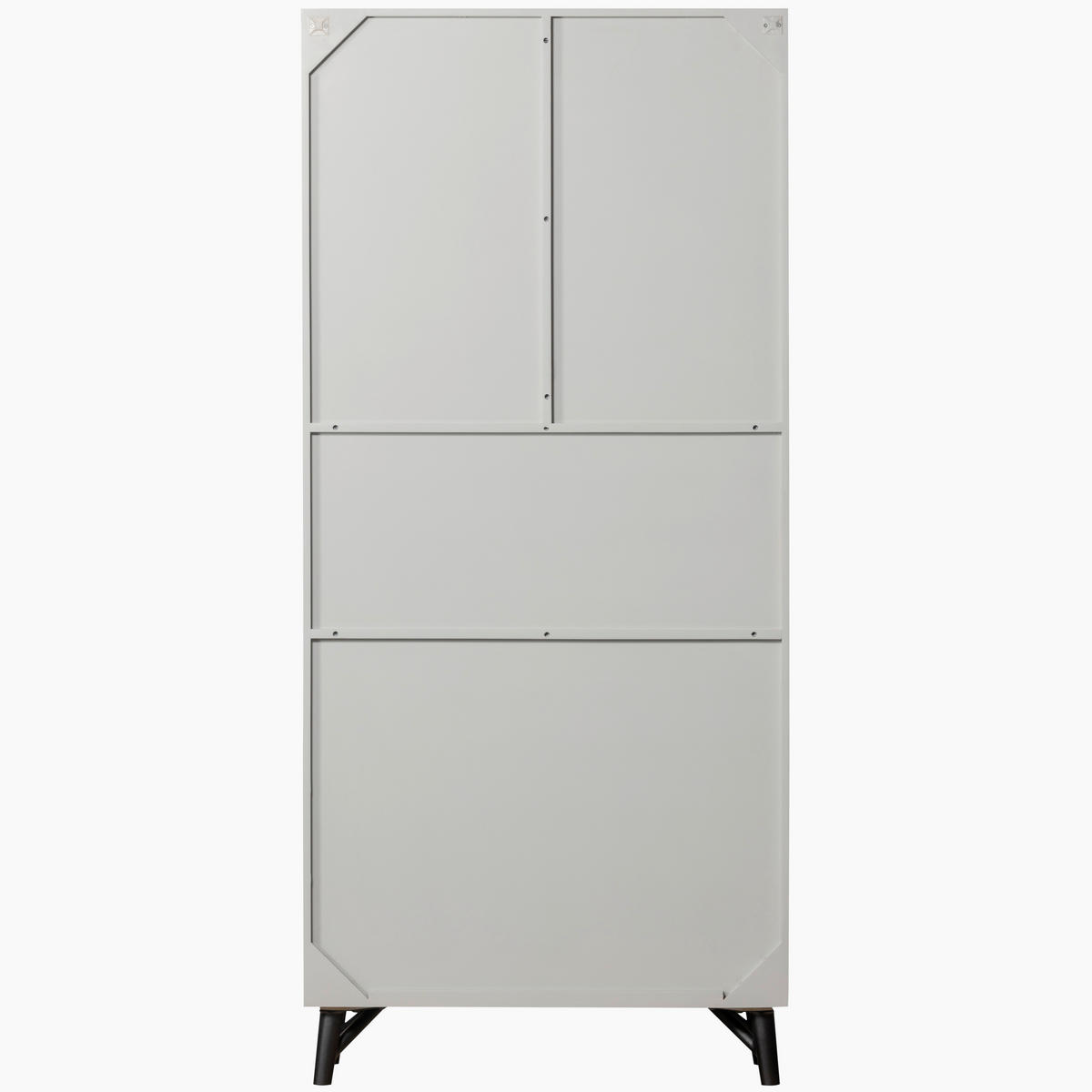 REGAL  90/200/37 cm Grau  - Schwarz/Grau, Design, Holz/Metall (90/200/37cm) - Livetastic