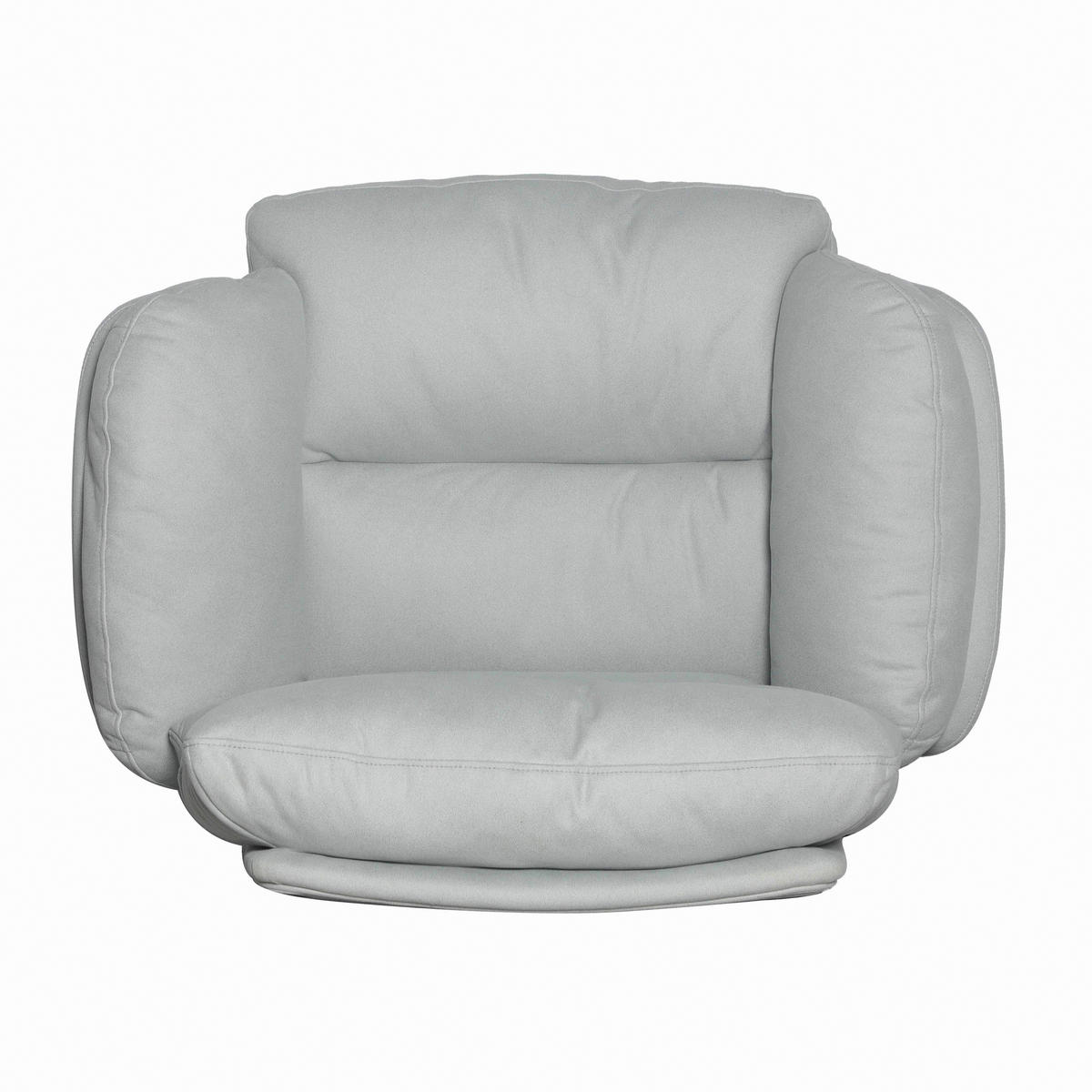 CHEFSESSEL Mikrofaser Schwarz, Hellgrau  - Hellgrau/Schwarz, Design, Kunststoff/Textil (79/101-109/74cm) - Venda