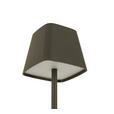 AKKU-TISCHLEUCHTE Lino 10/38 cm  - Grau, Design, Kunststoff/Metall (10/38cm) - Novel